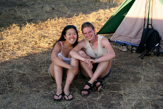 Jenny & Jessie at Seronera Camp