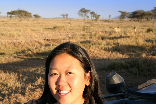 Jenny with Lions